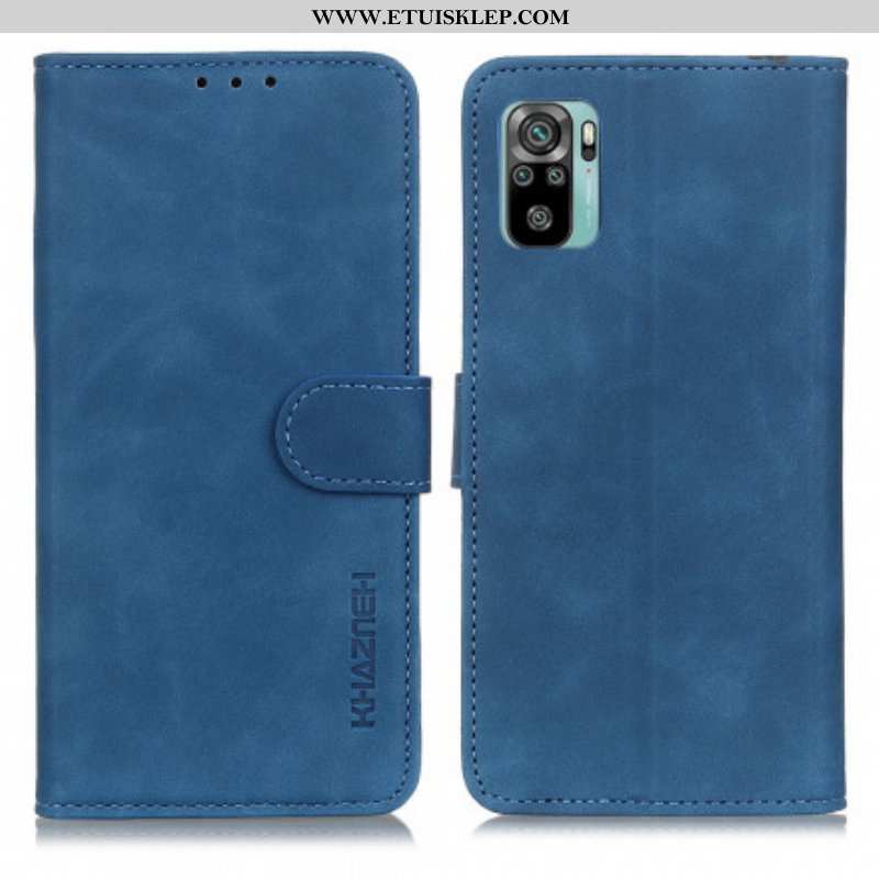 Etui Folio do Xiaomi Redmi Note 10 / 10S Khazneh Efekt Skóry W Stylu Vintage